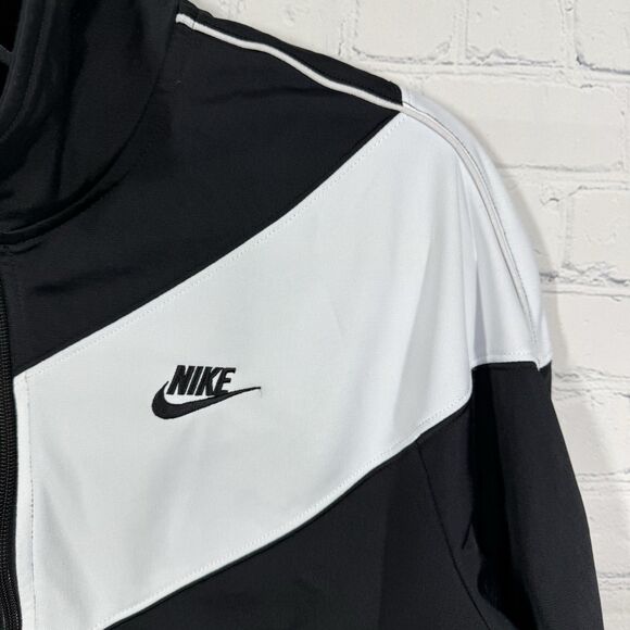 Nike Track Crop Jacket Women's Large Performance Logo Colorblock Running Walking - Picture 7 of 10